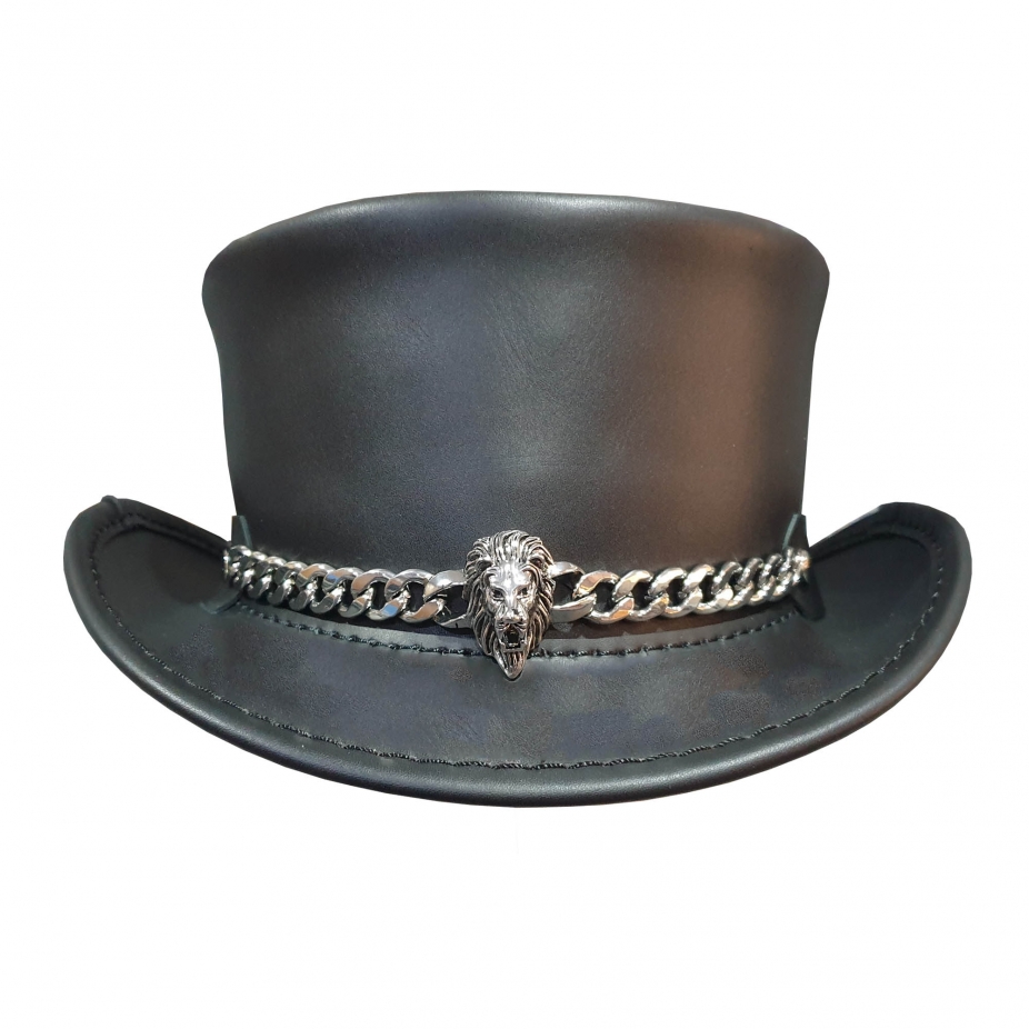 Marlow Steampunk Leather Top Hat By Wallets N Hats 4 U Hats