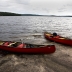 Two Red Canoes, Algonquin Park, Canada, Photo Print 8' x 6'  
