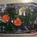 Handcrafted Resin Rose Trinket Tray Oval #6876