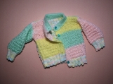 Hand-Knitted Jacket (multi-colored, for 1-year old baby girl)