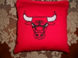 Embroidered Chicago Bulls Corn Hole Bags