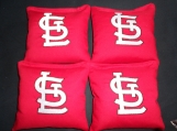 Embroidered Set of 4 St. Louis Cardinals Corn hole Bags