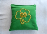 Embroidered Shamrock Corn hole Bags