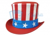 Uncle Sam American Flag Leather Top Hat