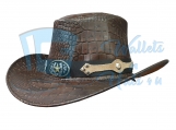 Crocodile Skin Leather Hat