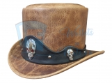 Red Eye 3D Skull Band Top Hat