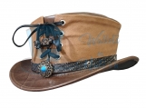 Shotgun Vested Short Top Leather Hat