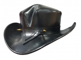 The Rambler Black Leather Hat
