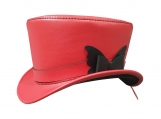 Victorian Leather Top Hat