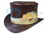 Voodoo Hatter Crocodile Leather Band Top Hat