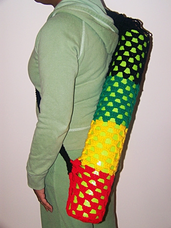 Crochet Yoga bag.