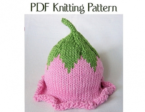 Boston Beanies Baby Flower Fairy Hat Pattern, knit