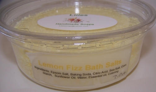 Lemon Fizz Bath Salts from Lilies