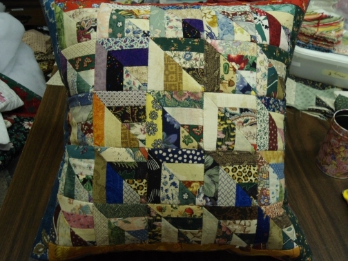 Scrap Happy Pillow Cover from Bits N Pieces