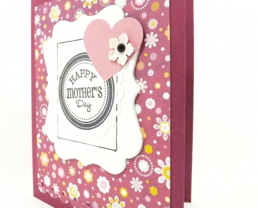 Mother's Day Card in purple from Fairy Cardmaker