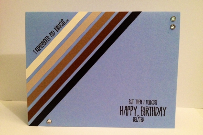 simple modern birthday card