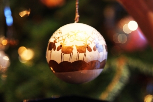 Photo of Christmas tree ornament - great for a greeting card