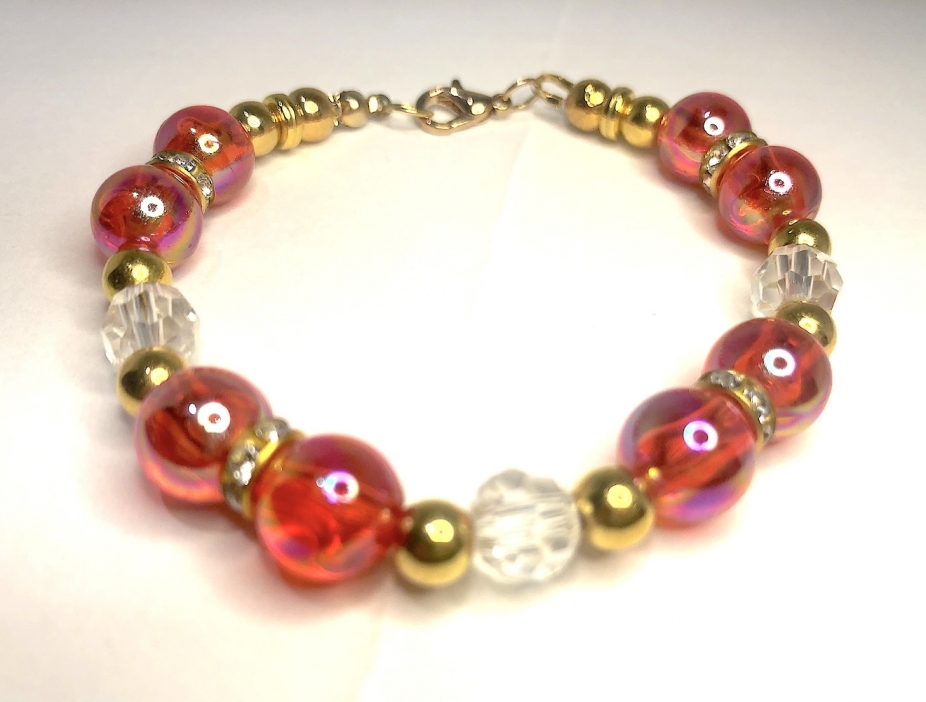 Cherry Blush Bracelet by Bang Bling Rad Jewelry Designs, Bracelets