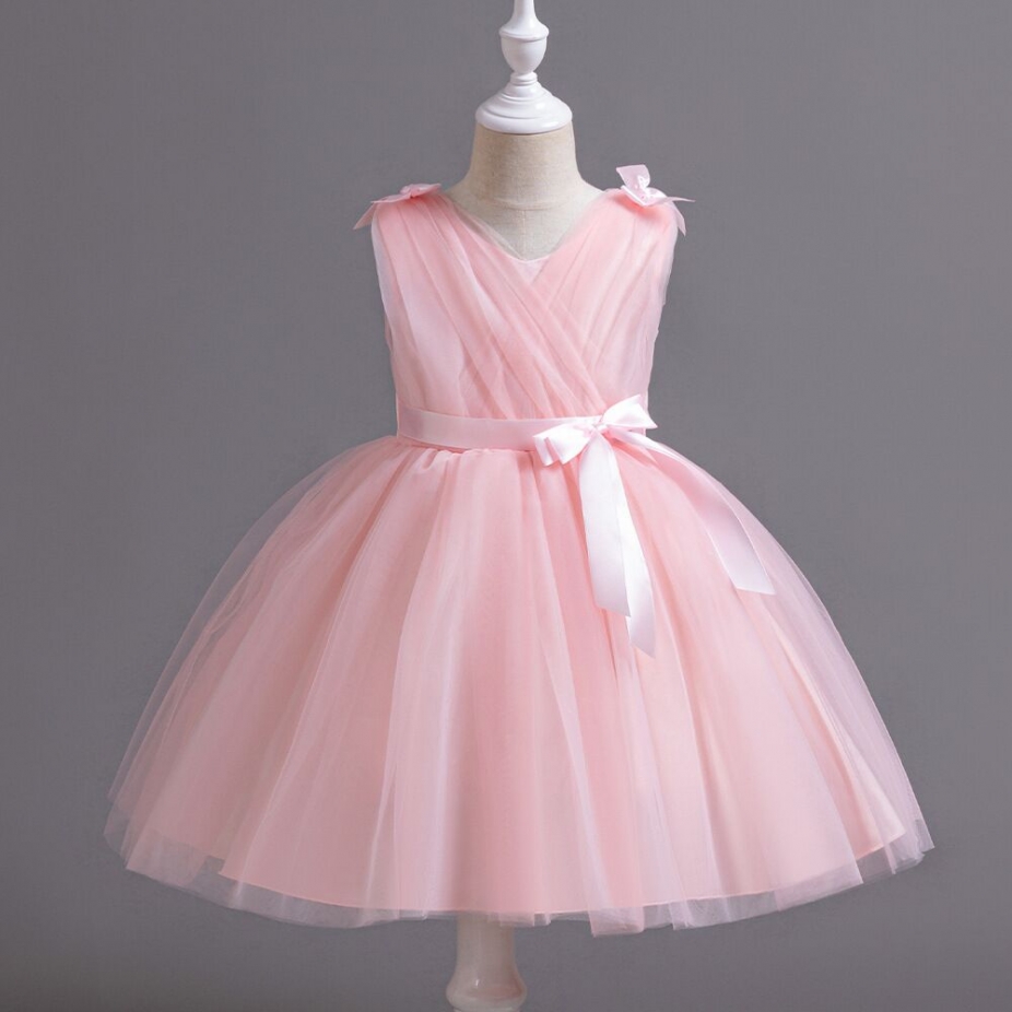 Flower Girl Dress Baby Girl Pink Dresses Girls Party Dresses main image 0