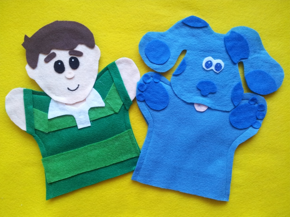 Blues Clues Hand puppets by puppetmaker, Puppets on