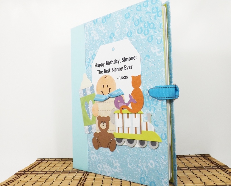 Baby boy scrapbook album 