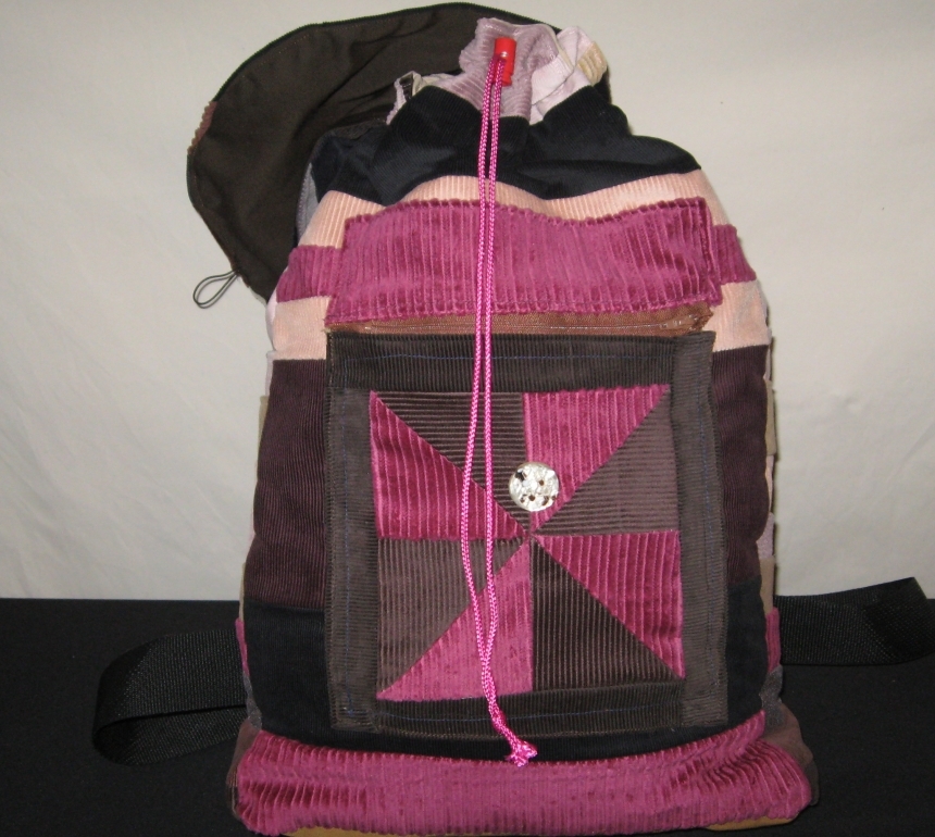 hippie patchwork backpack