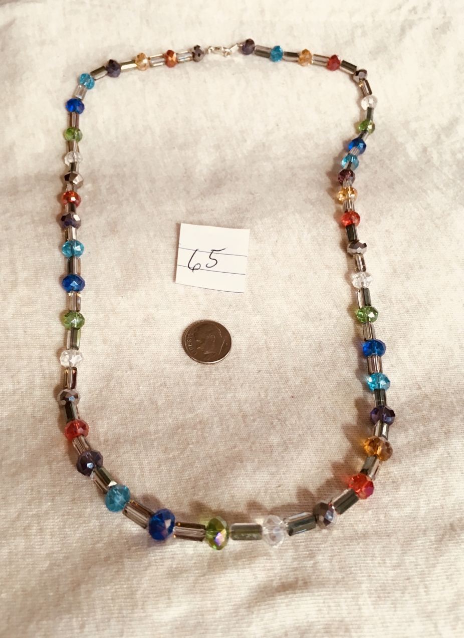 Multi Color Beaded Necklace by Absolutely Amazing Jewelry, Beading