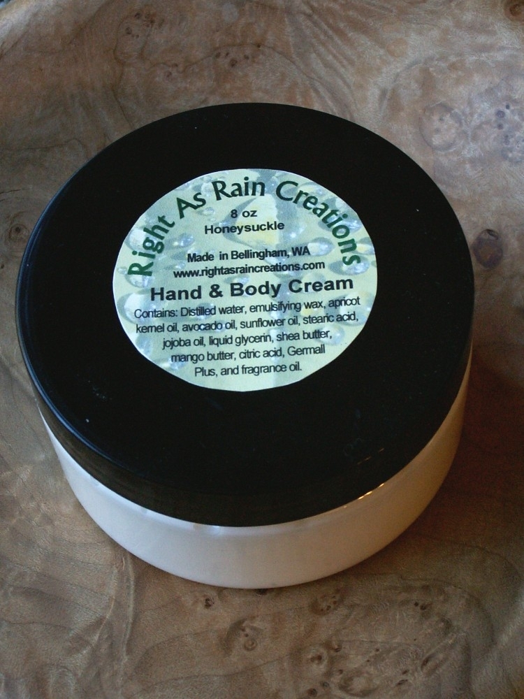 8 oz Rich Body Cream Vegan, Nongreasy, Choose Your Scent