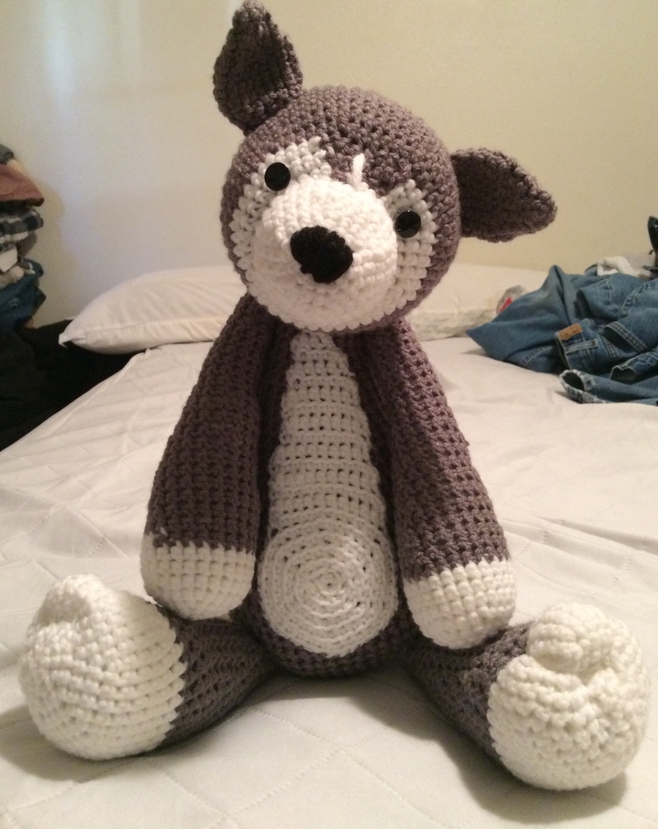 Crochet Husky Dog by Gould Style Crochet, Amigurumi