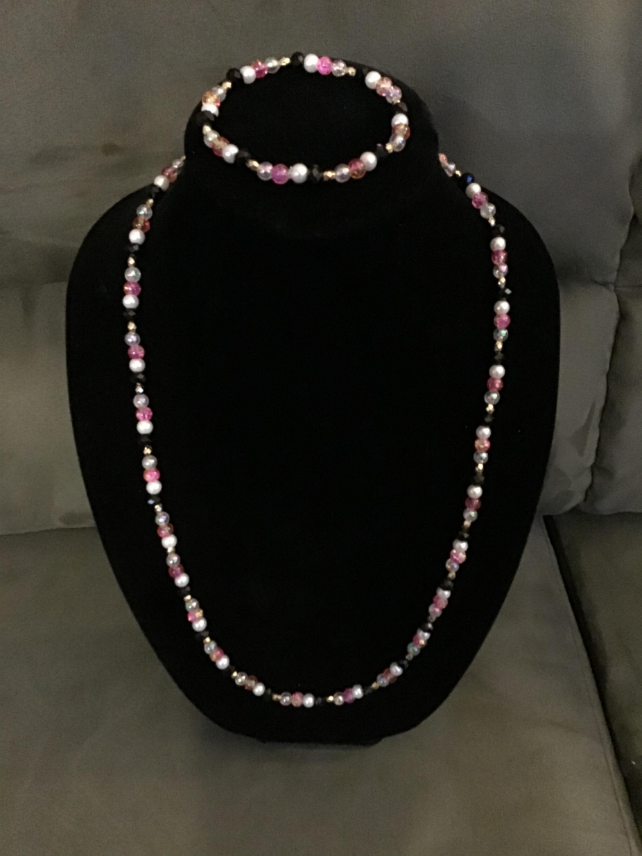 Long Multi Colored Necklace by Cissys Fashion Jewlery, Necklaces
