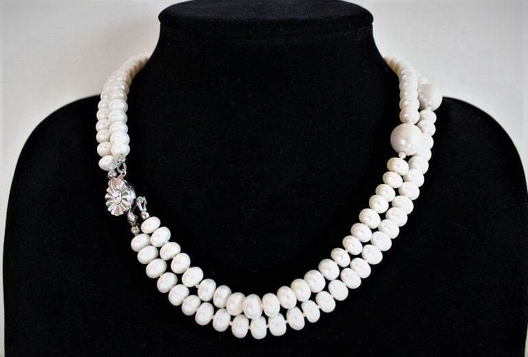 Organic Pearls Necklace by Imadecraftz, Necklaces on iCraftGifts.com