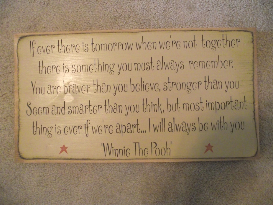 Winnie The Pooh kids wood sign by 4 The Home, Tutorials / Patterns