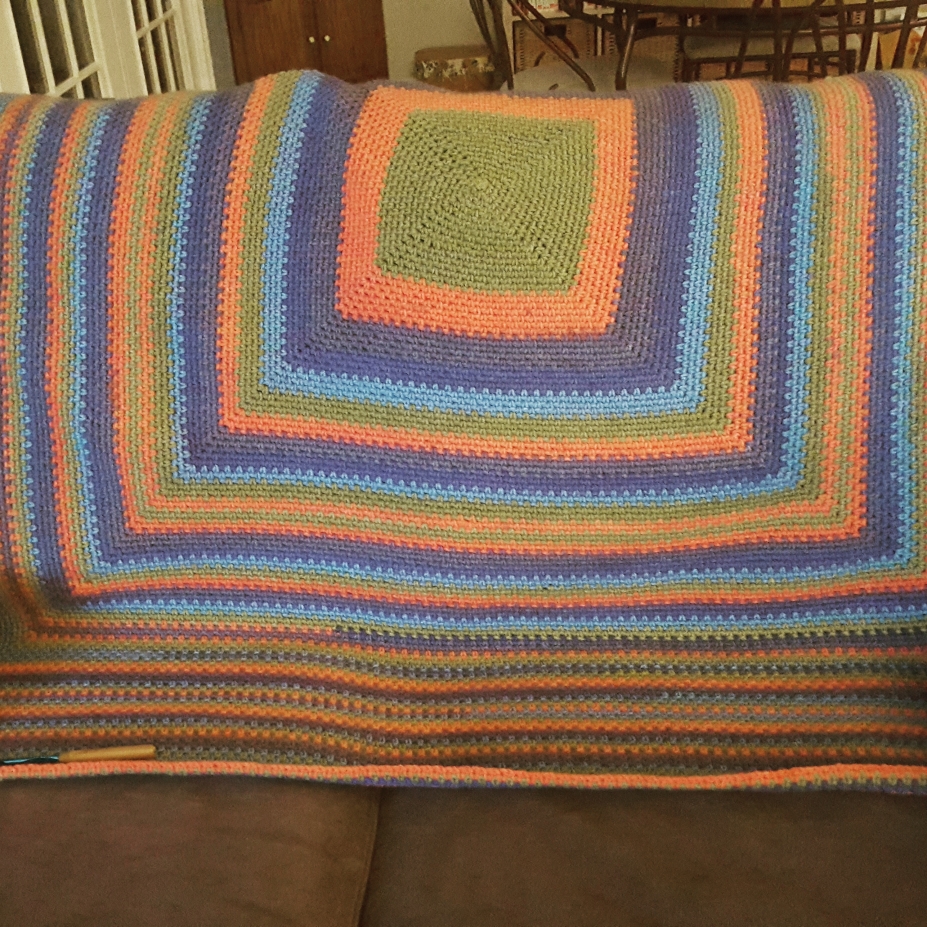 Download Handmade crocheted square Afghan by Meandbutterfly, Crocheting