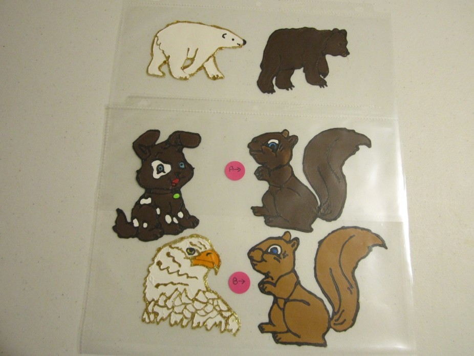 Window Clings non vinyl set of 4 (animals by Gifts by Terry