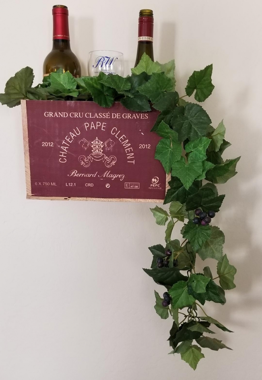 Wine Box Planter (Red) 2 by Grama Sams, Home Accents