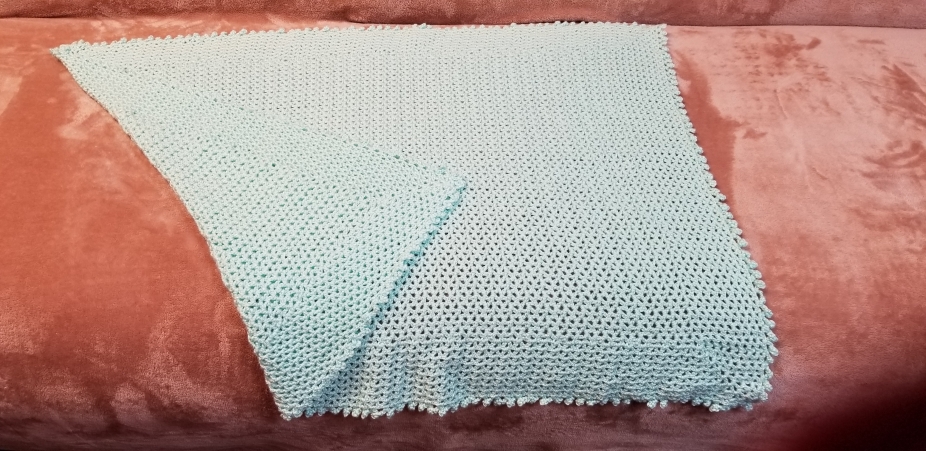 mint baby blanket