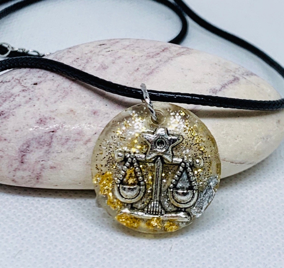 Libra necklace, Libra zodiac jewelry, Libra gift jewelry, Horoscope...