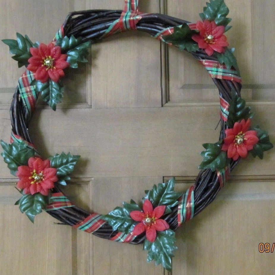 Christmas Wicker Wreath by sjehandcrafts, Christmas Decorations