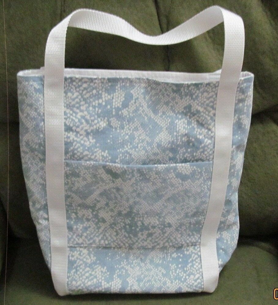 Nice Light Blue Denim Tote by sjehandcrafts, Textile / Fabric