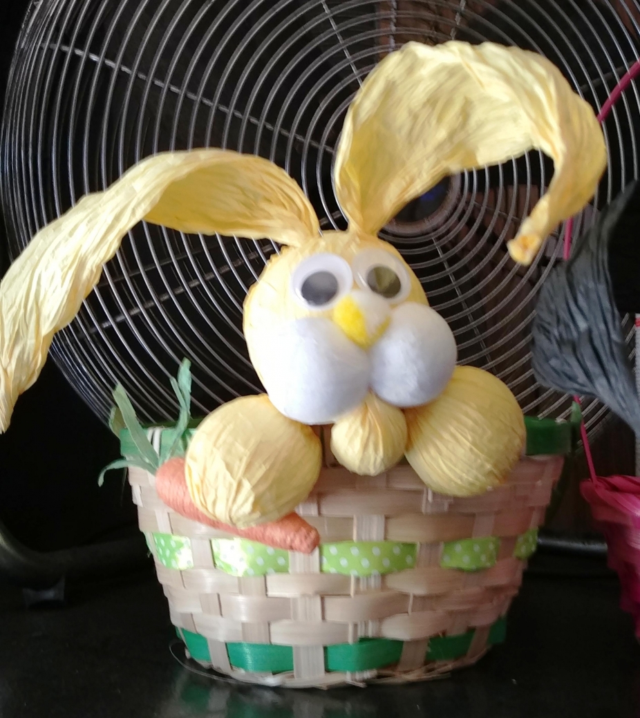 Easter Bunny Basket by Kelly Central, Basketry on