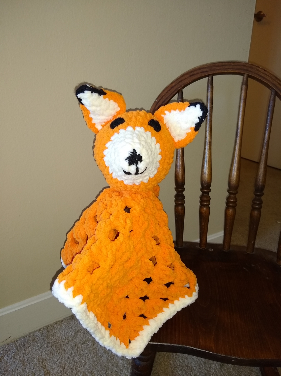 Fox lovey by crochetorama baby toys on icraftgiftscom