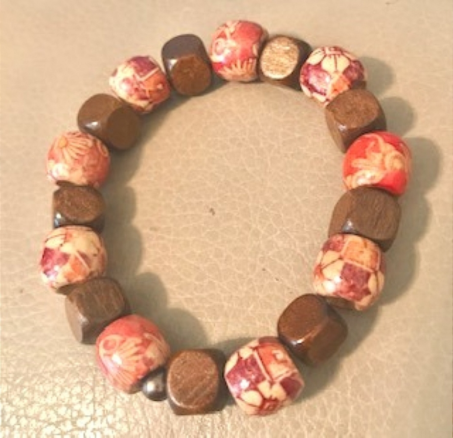 Bracelet wooden beads by gmas7 creations, Bracelets