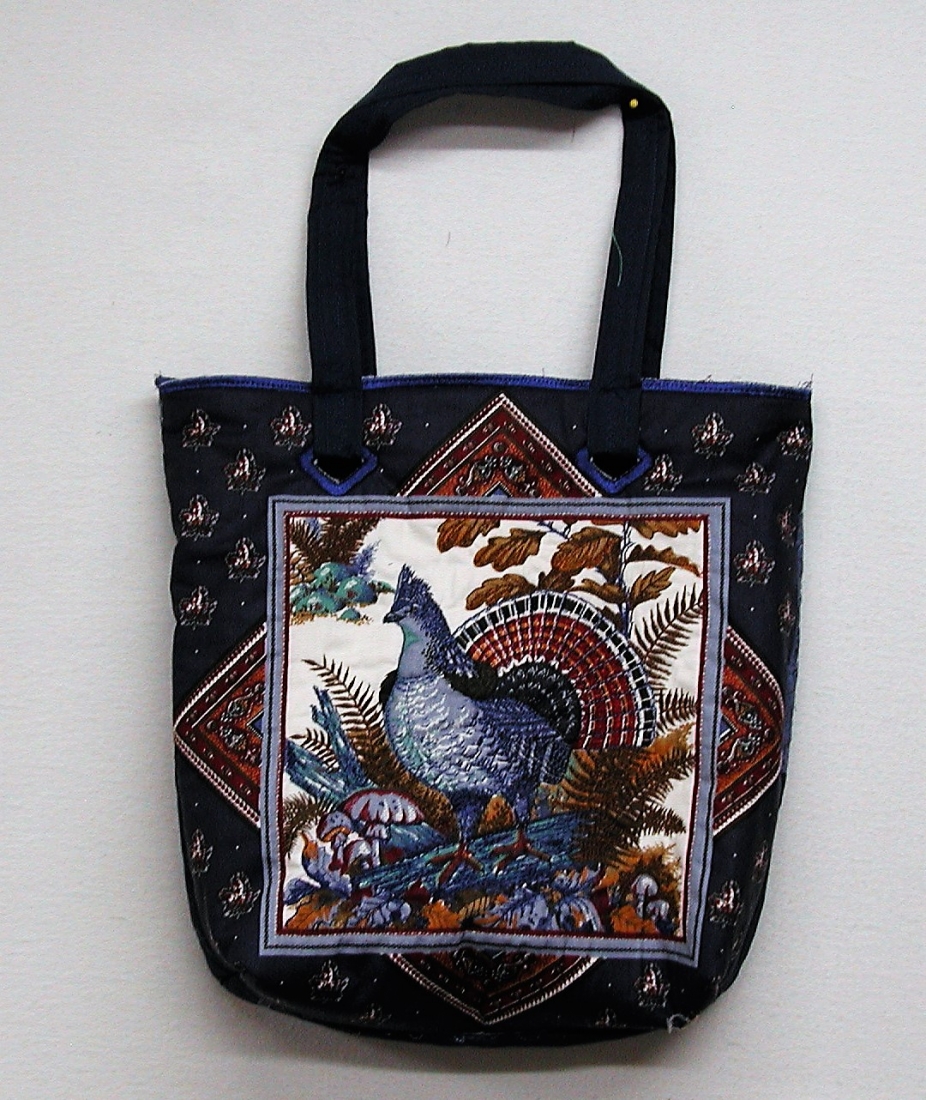 Grouse Tote Bag by Renes Quilted and Embroidery Stuff, Bags & Purses