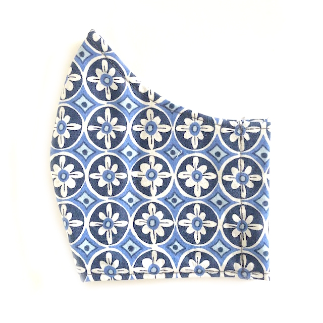 Blue Turkish Tile Mask by ohmyeye, Masks on