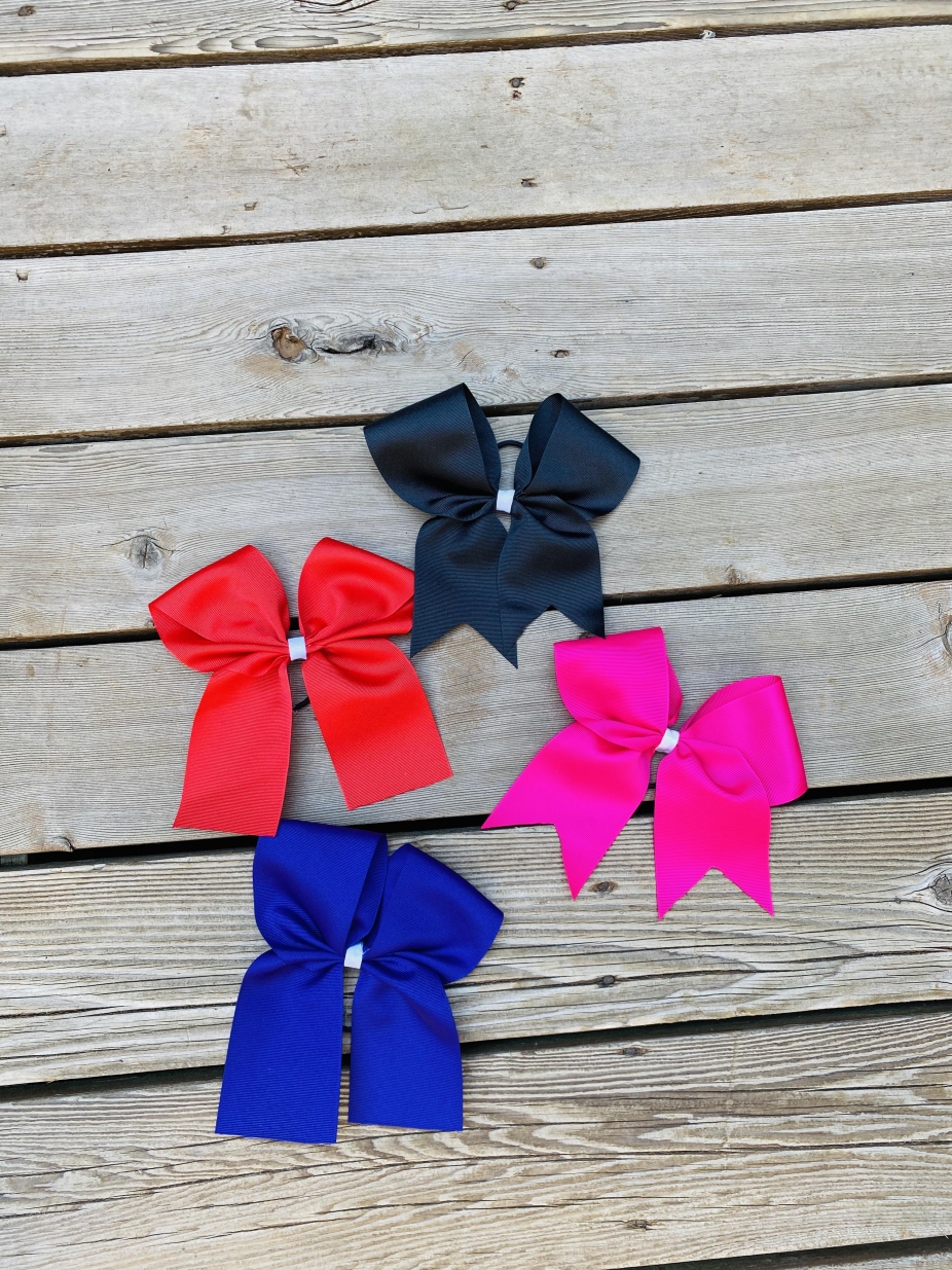 Cheer Bow 3 wide grosgrain ribbon by GemsLittleco, Hair Accessories