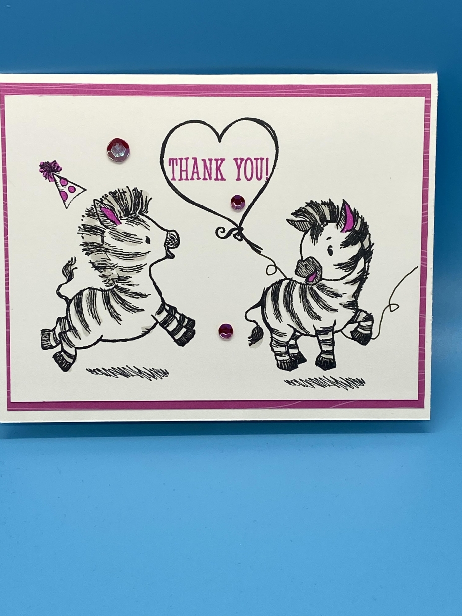 My Childrens Thankyou Cards-Girl by WhitePakCardsandEarrings