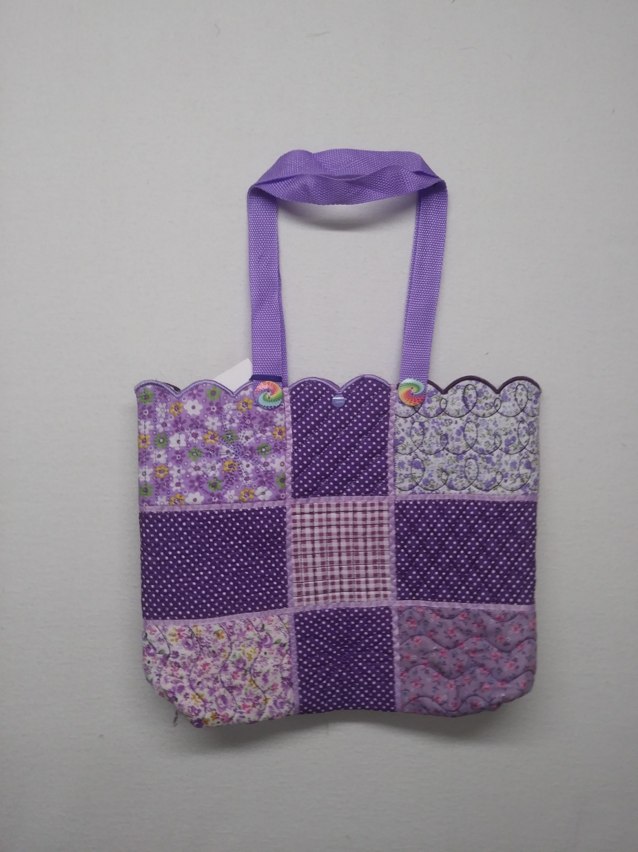 quilted patchwork tote bag