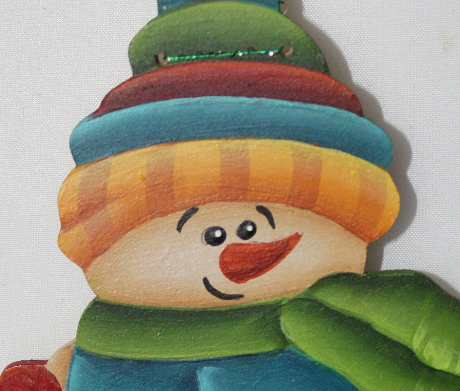 Skating Snowman Ornament by Single Witch Designs, Holiday Decor