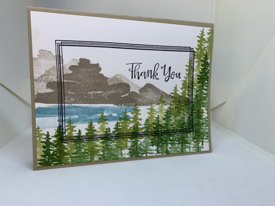 Handmade Thank You Card (Outdoorsy, Masculine