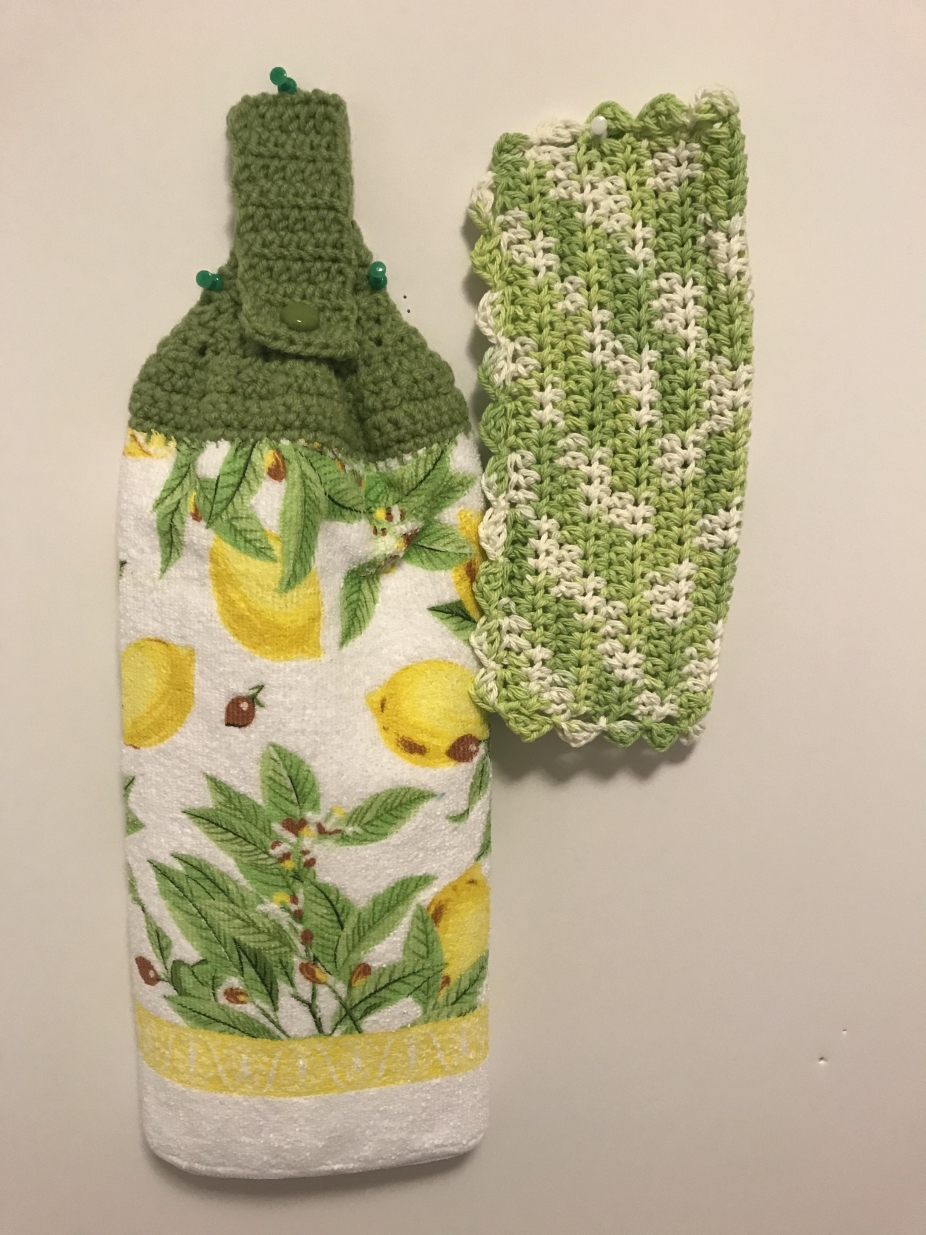 lime green tea towels